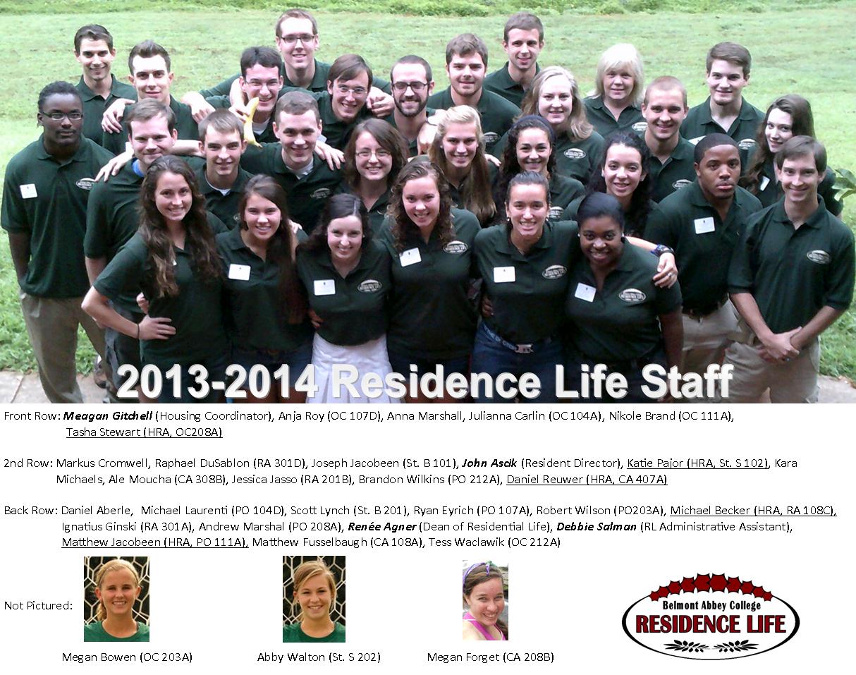 Staff RL Staff Picture 2013 2014 Staff